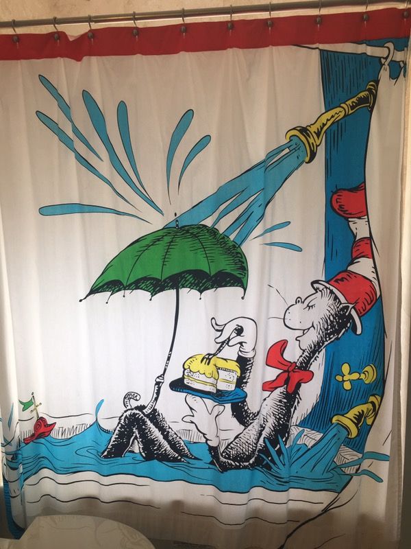 Dr Seuss shower curtain retired