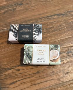 Bath & Body Works WAIKIKI BEACH COCONUT~COCO PARADISE Shea Butter Cleansing Bar