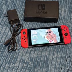 Nintendo switch with docking station and charger no trades cash only. 