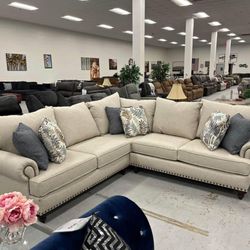 Brand New 🔥 Rosalie 2 Piece Sectional Couch 🔥 L Shaped Sofa