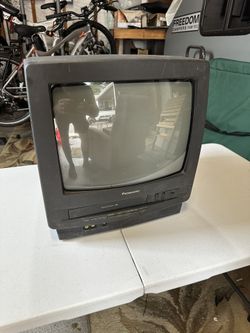 Panasonic 13” CRT TV w/ Working VCR