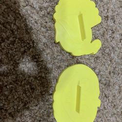 Two Yellow Holiday Cookie Cutters