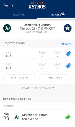 Astros tickets