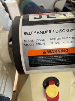 Jet JSG-96 belt and disc sander