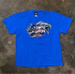 Harley-Davidson Blue Eagle Graphic T-Shirt