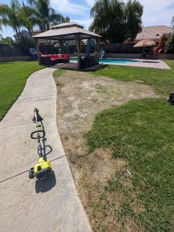 Sod installation and landscaping