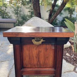 Vintage Korean Elmwood Rice Chest Storage