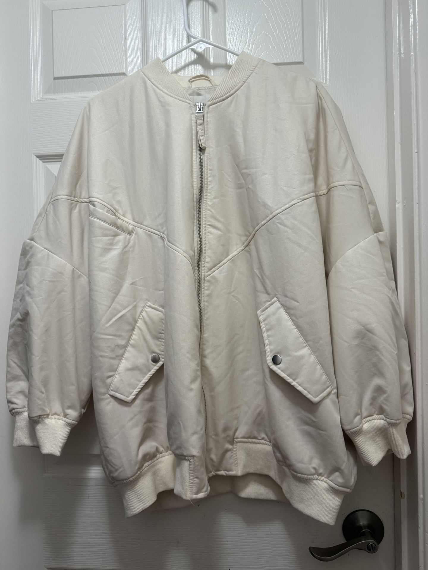 By Anthropologie Oversized Bomber Jacket