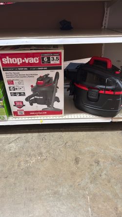 Shop-Vac 6 Gallon Wet/Dry Vacuum | 3.5 Peak HP | Commercial Grade Wet Dry Vac $30
