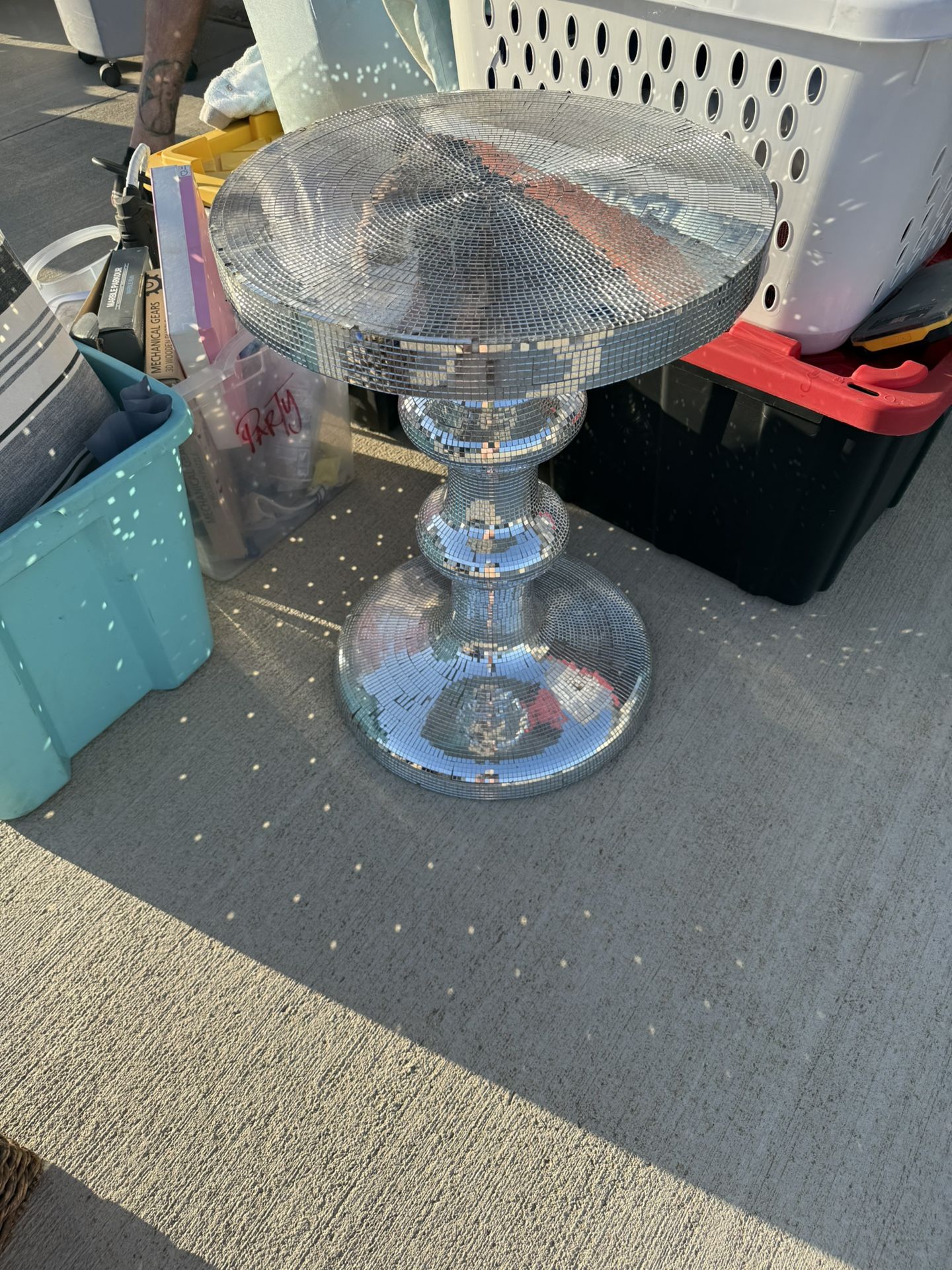 Mirror Side Table