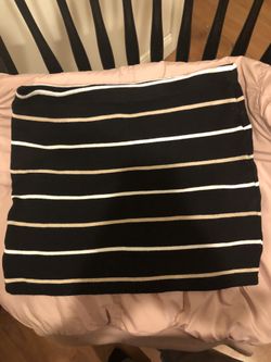Stripped Mini Skirt