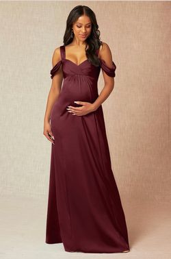 Maternity Baby Shower Satin Dress