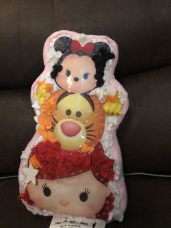 Tara Toys Tsum Tsum 10" Pink Disney Stuffed Plush Ariel - Minnie Mouse & Tigger