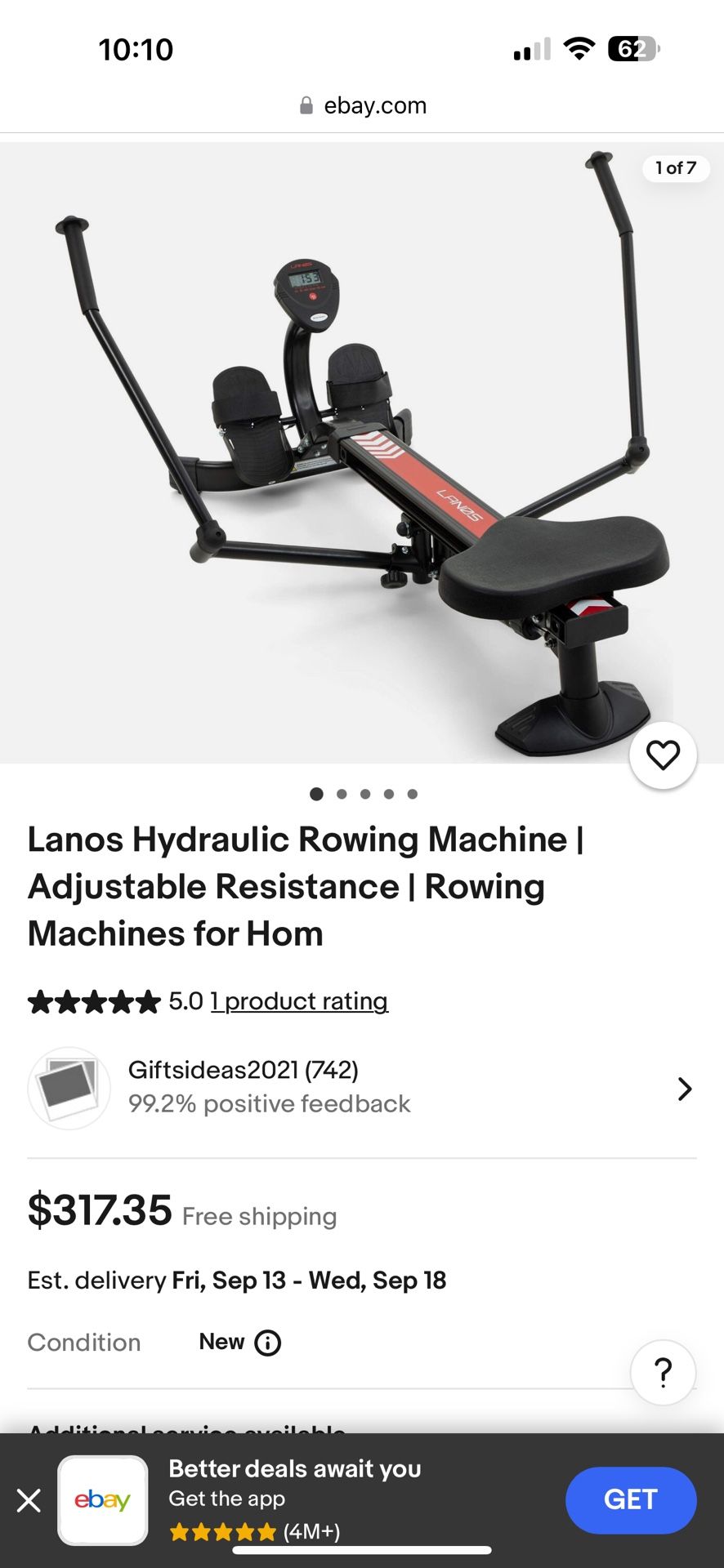 Lanos Rowing Machine