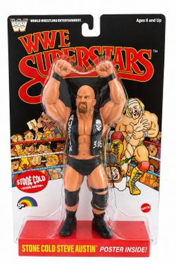 LJN WWE SUPERSTARS 80'S RETRO STONE COLD STEVE AUSTIN Chase Rare BLACK CARD