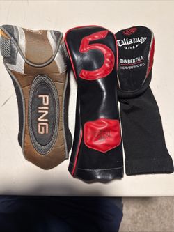 3 Golf head coves. Ping,Big Bertha