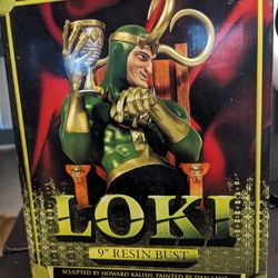 Marvel Loki 9" Resin Bust Statue 
