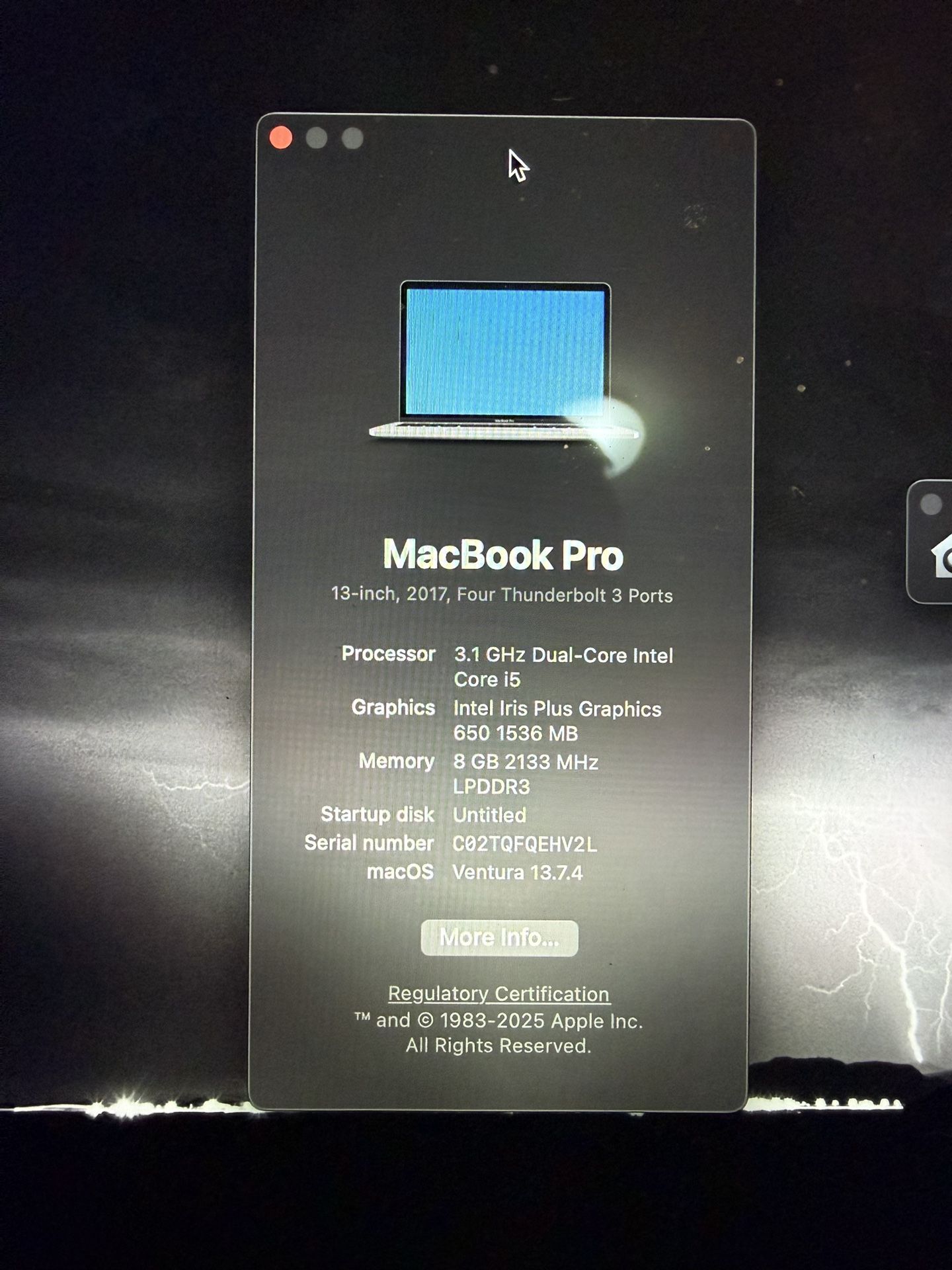 MacBook Pro 13 Inch Core i5 With Touch Bar