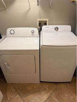 Amana dryer and Samsung washer
