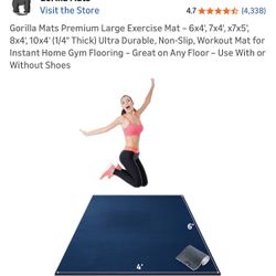 Gorilla Exercise Mat - Midnight Blue