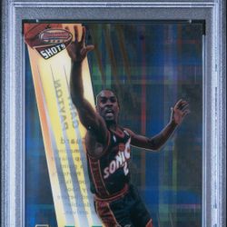 1996-97 Bowman’s Best Shots INSERT/PARALLEL CARD #BS2 GARY PAYTON - SUPER RARE ATOMIC REFRACTOR PARALLEL - GRADED PSA 10 GEM MINT CONDITION💎