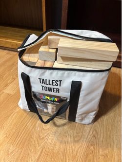 Jumbo Tumble Tower/ Jumbo Jenga with bag - barely used