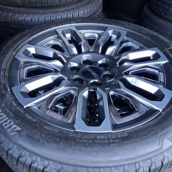 2025 NEW OEM ORIGINAL TAKEOFFS GMC YUKON DENALI ULTIMATE 22 INCH TIRES BRIDGESTONE 99 % DOT 4324 $ 2399 