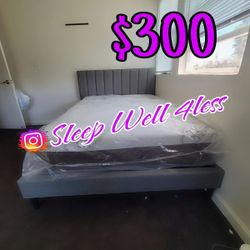 New FULL SIZE BEDS WITH MATTRESS 
