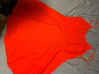 Red/orange party dress