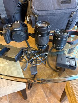 Canon EOS Rebel T6i Camera Bundle – 2 STM Lenses, Backpack & Canon Bag