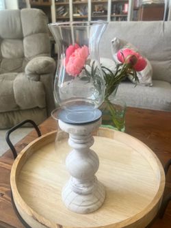 2 Princess House Heritage Hurricane Candle Globes