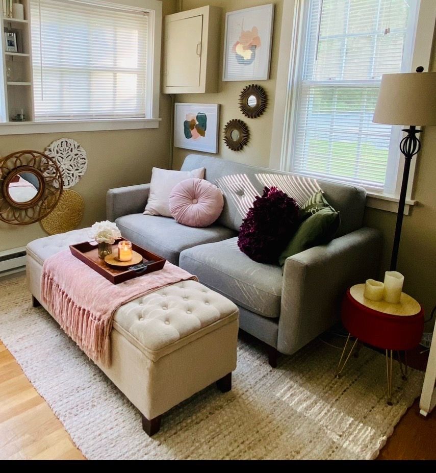 Cozy Gray Sofa/Loveseat