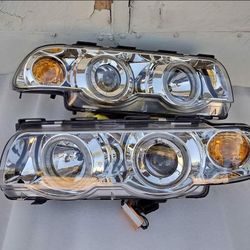 95-01 BMW 7-Series LED Headlights Faros Calaveras Micas Luces 