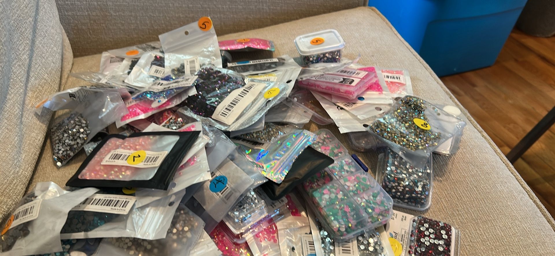Large Lot Of Rhinestones