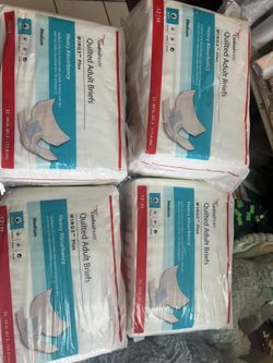 Wings Quilted Plus with BreatheEasy Technology Adult Incontinence Brief M Heavy Absorbency 66133, 12 Ct 