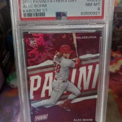 Alec Bohm Kaboom Rookie 1/1 Psa 8