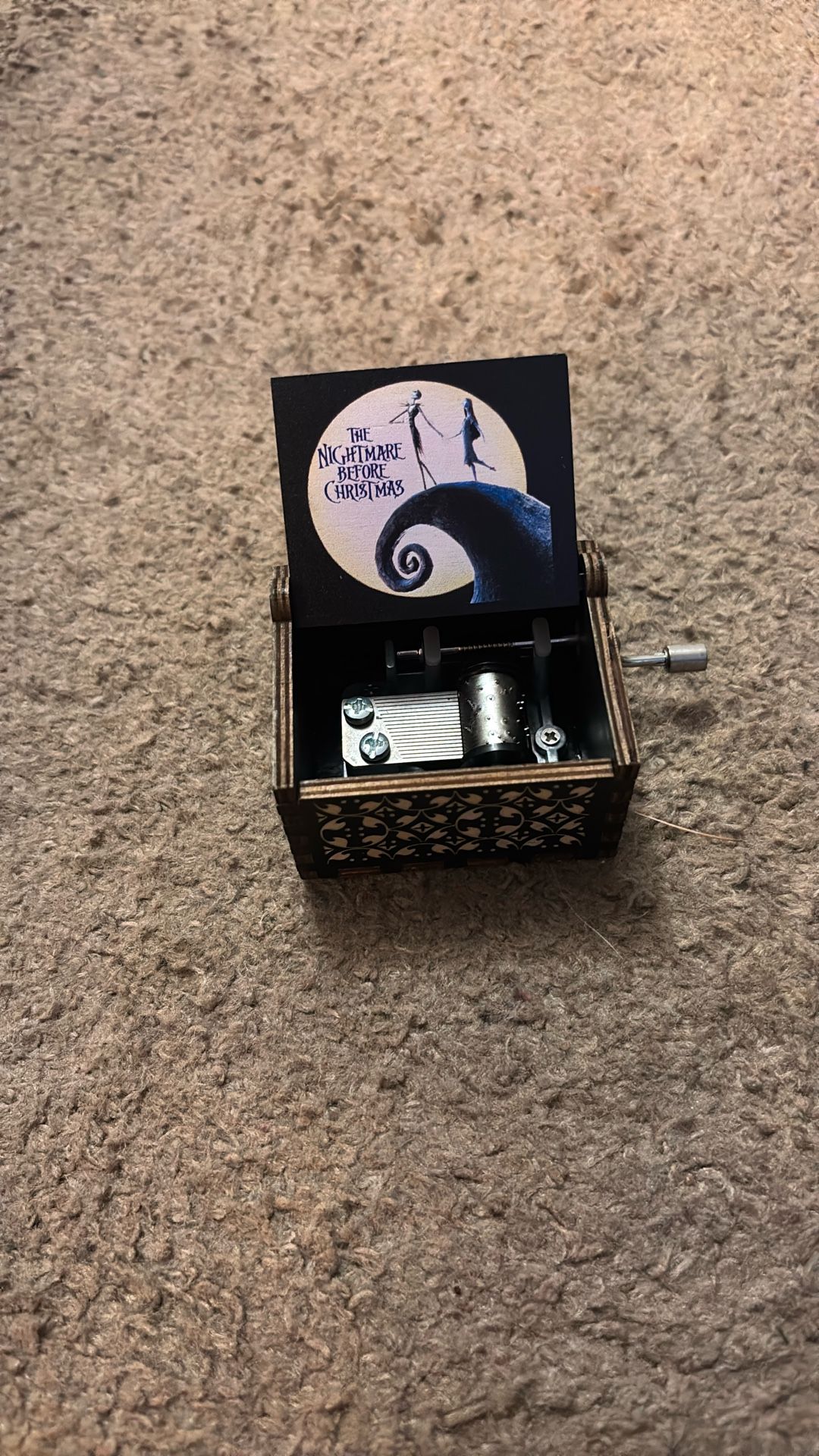 Nightmare before Christmas handmade wooden music box