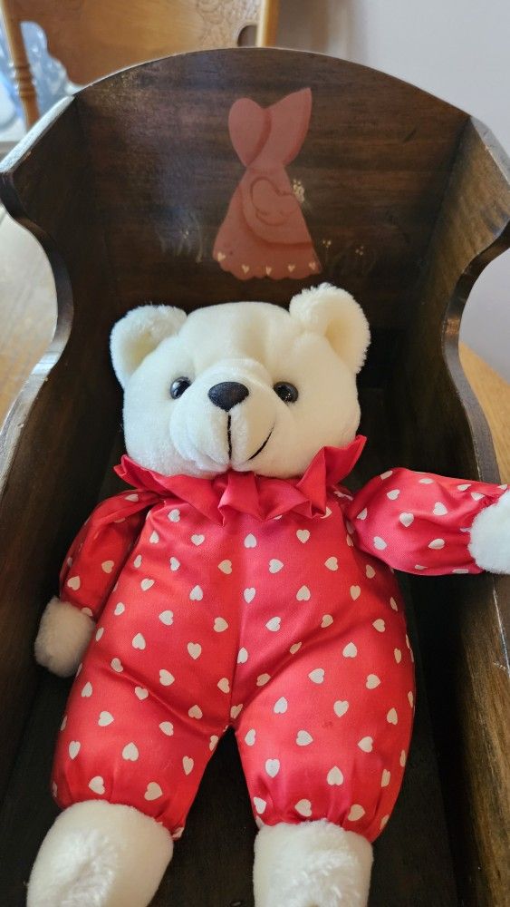Wood Crib , PAJAMA Bear