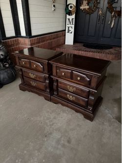 24 inches long,25 inches tall 2 nightstands