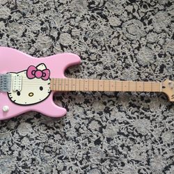 Original Genuine Fender Hello kitty Guitar With Gig Bag