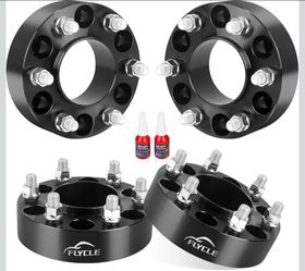 6x5.5 to 6x135 Wheel Adapters for 2015-2026 F150 Wheels on Chevy Sliverado Sierra 1500 Vehicle, 1.5 inch 6x139.7mm to 6x135mm Wheel Adapter with M14x1