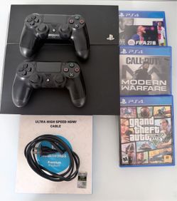 PS4 PlayStation 4 Bundle – 2 Controllers + Games – $130!