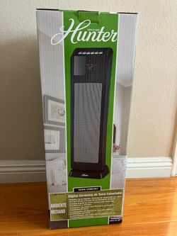 Used Hunter digital Heater,Model # HPQ15C-EA, remote control