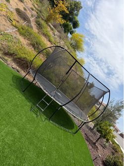 14 FT JELENS Trampoline with Safety Net – Like New