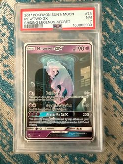 Psa 7 Mewtwo Gx Pokemon Sun and Moon