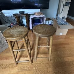Set Of Wooden Stools