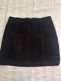 Corduroy Black Skirt