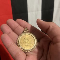 Gold Coin Pendant