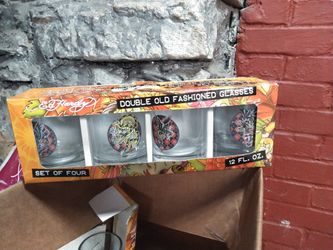 Don Ed Hardy Old Fashioned Glasses