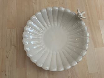 Pottery Barn Ceramic Tabletop Bird Bath